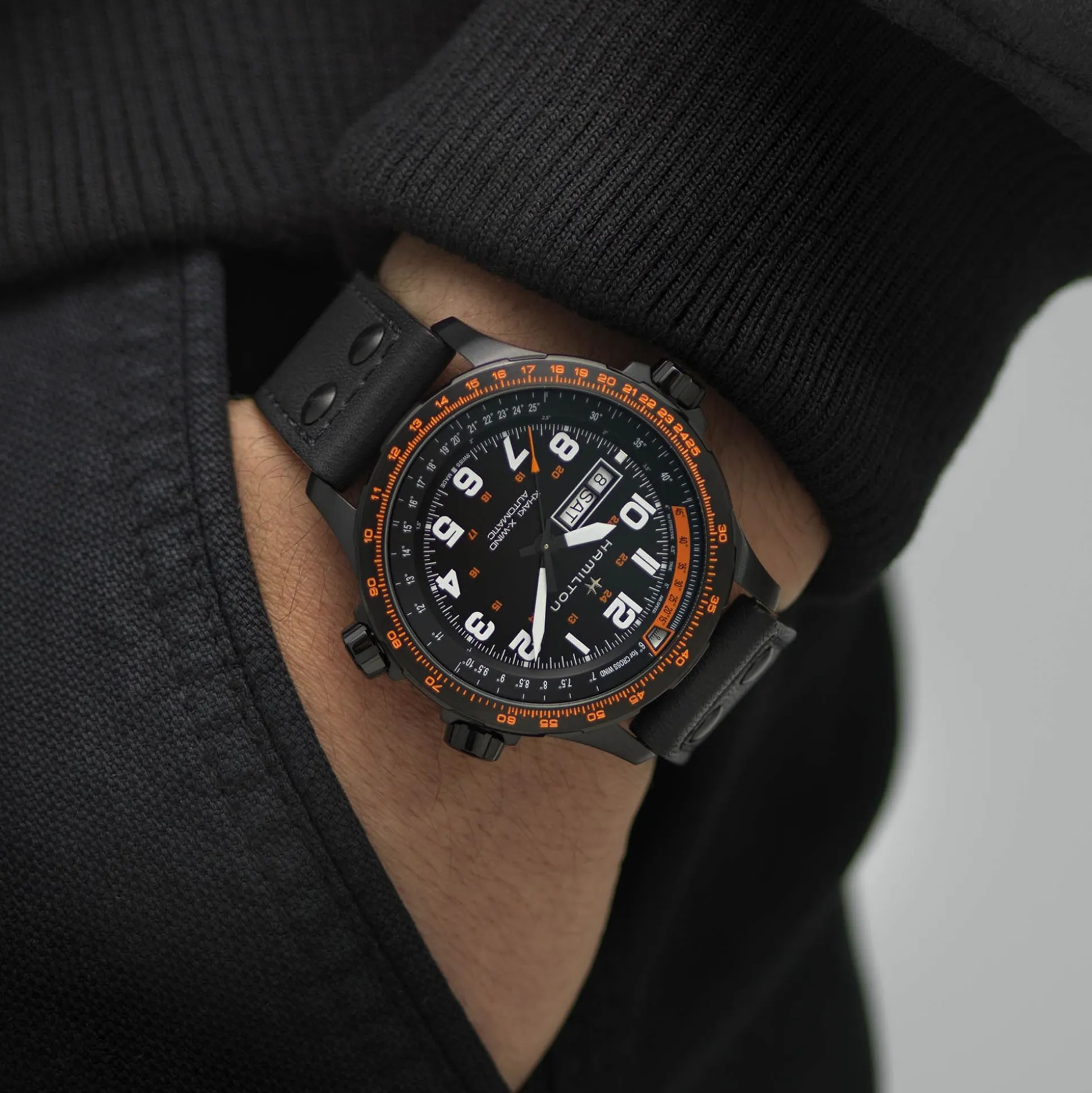 Khaki Aviation BLACK STRAP 22mm