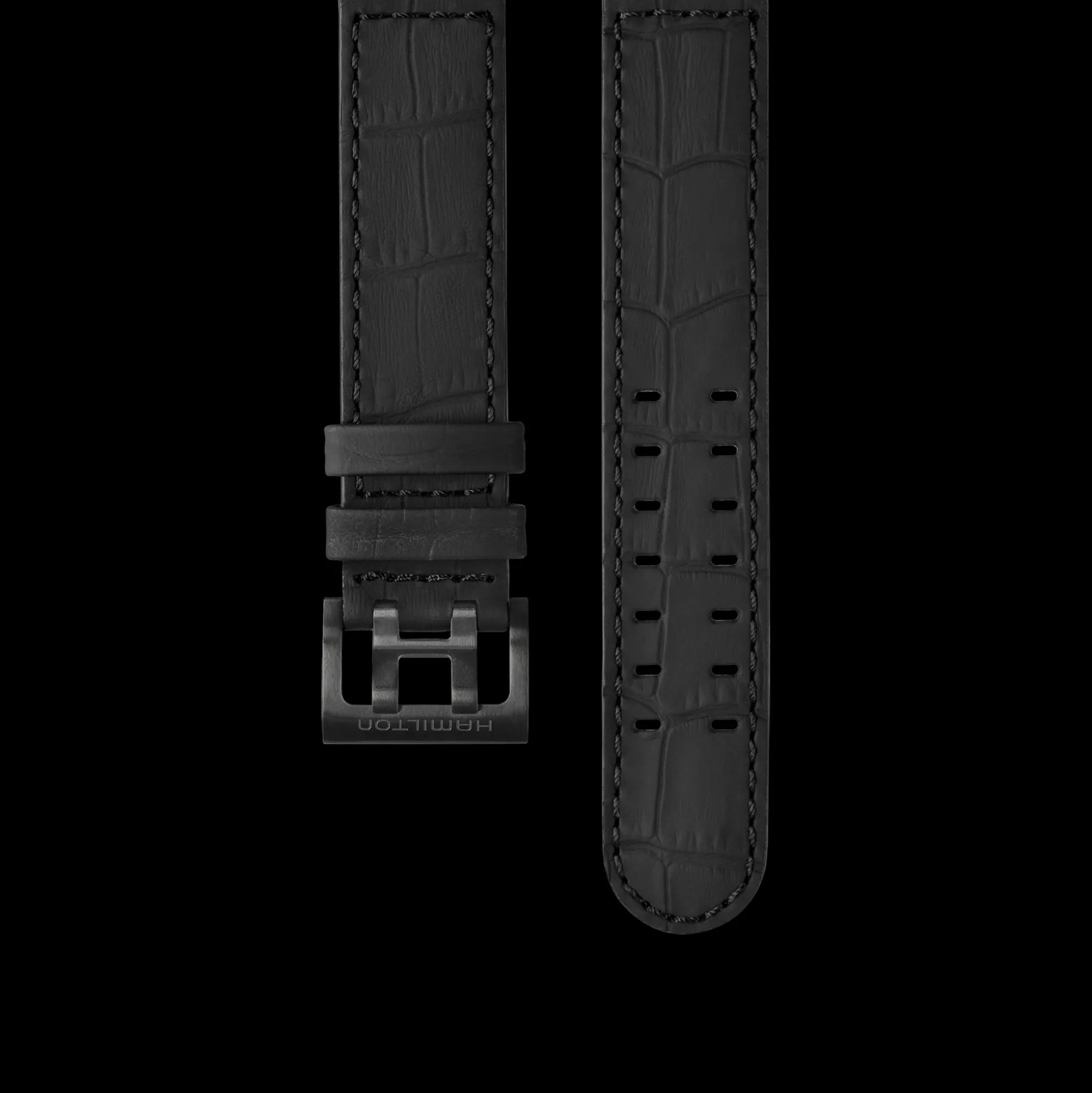 Khaki Aviation Black Strap 20mm