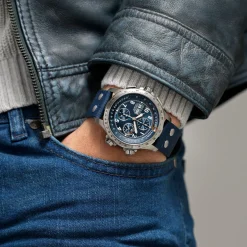 Khaki Aviation Blue Strap 22mm