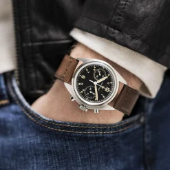 Khaki Aviation Brown Strap 22mm