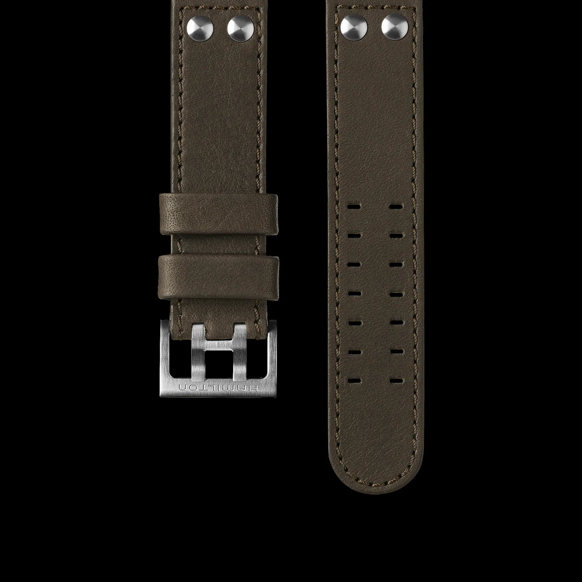 Khaki Aviation Brown Strap 22mm