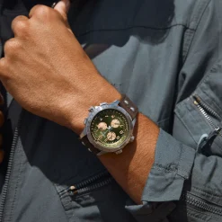 Khaki Aviation Brown Strap 22mm
