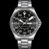 Khaki Aviation Pilot Day Date Auto