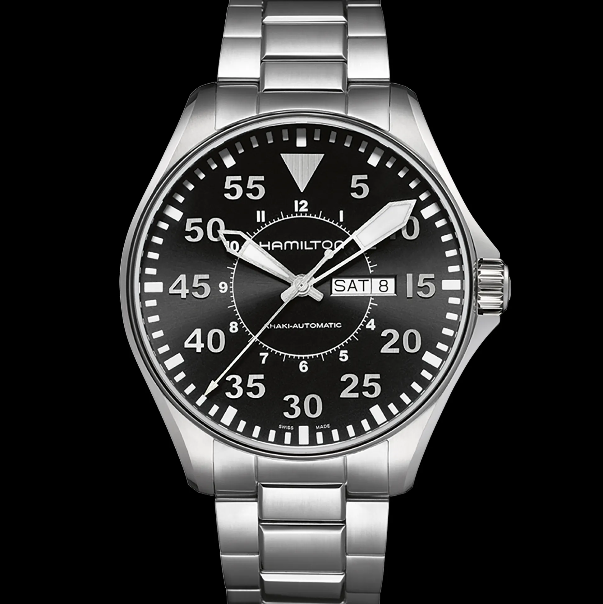 Khaki Aviation Pilot Day Date Auto