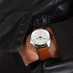 Khaki Aviation Pilot Day Date Auto