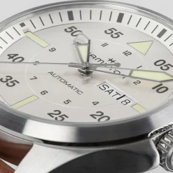Khaki Aviation Pilot Day Date Auto
