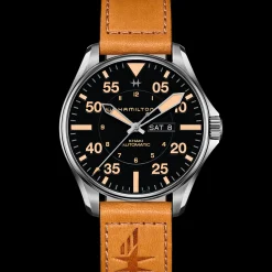 Khaki Aviation Pilot Day Date Auto
