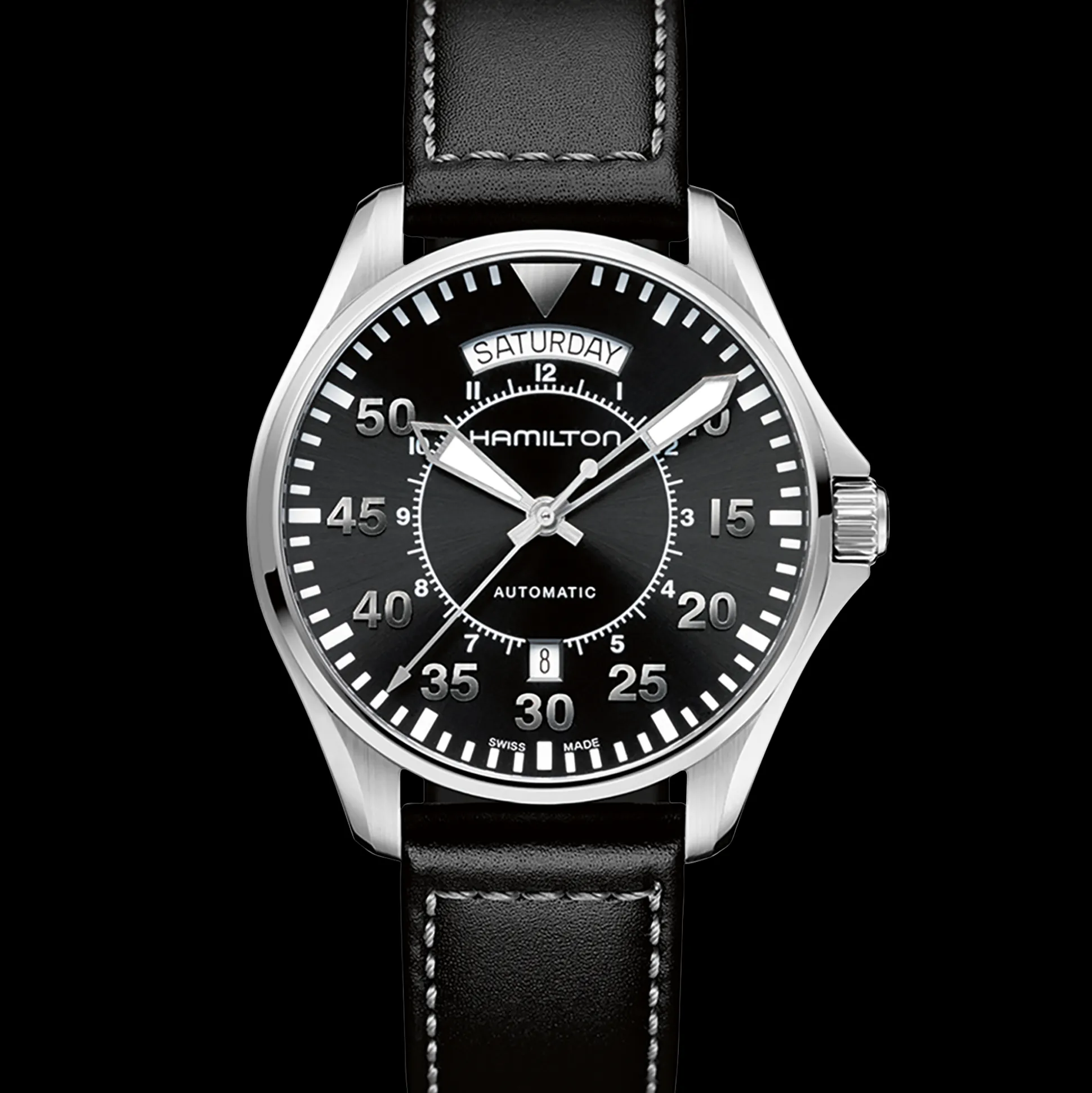 Khaki Aviation Pilot Day Date Auto