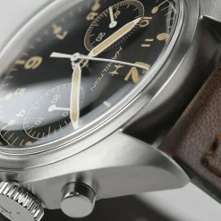 Khaki Aviation Pilot Pioneer Mechanical Chrono