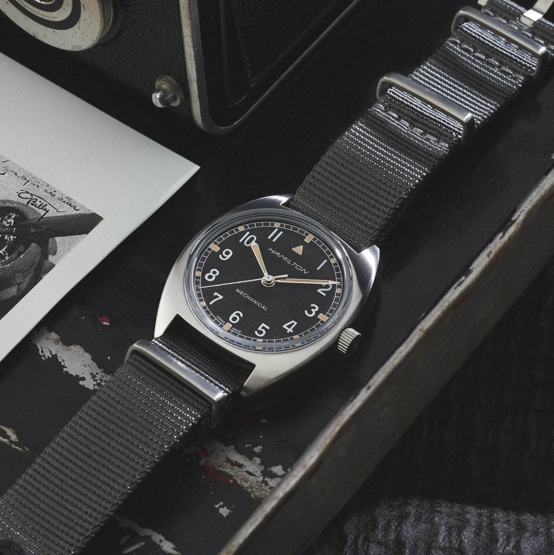 Khaki Aviation Pilot Pioneer Mechanical