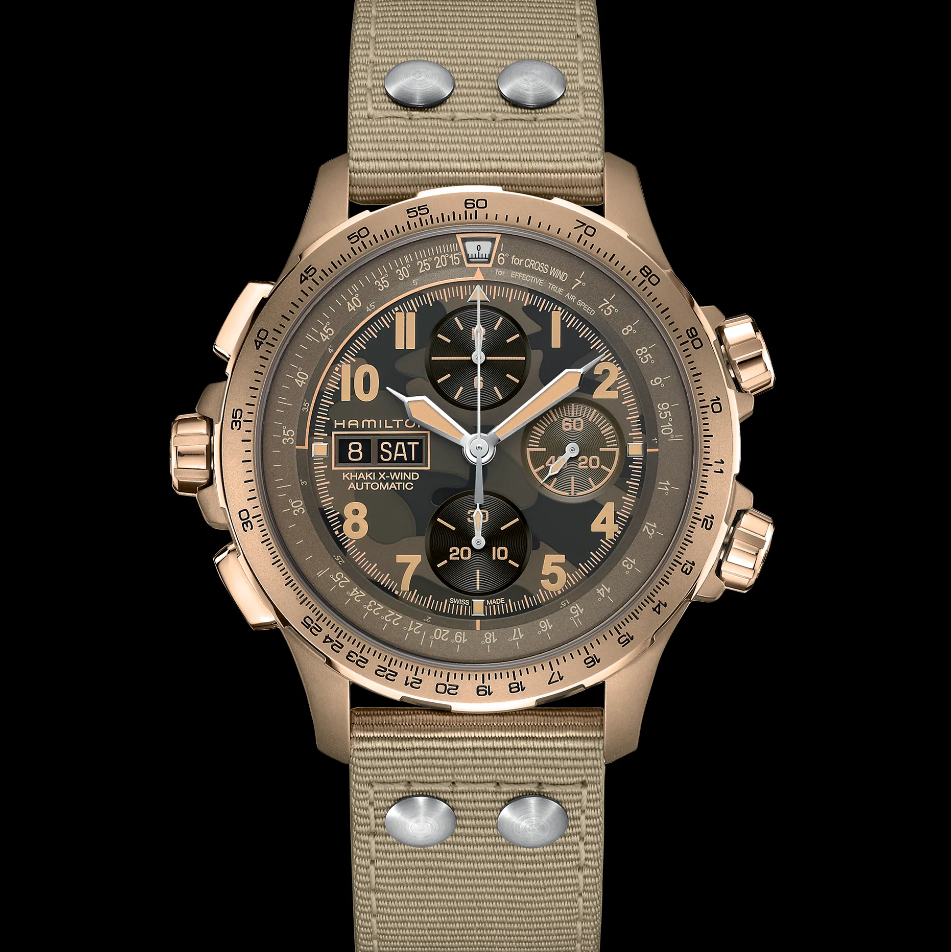 Khaki Aviation X-Wind Auto Chrono
