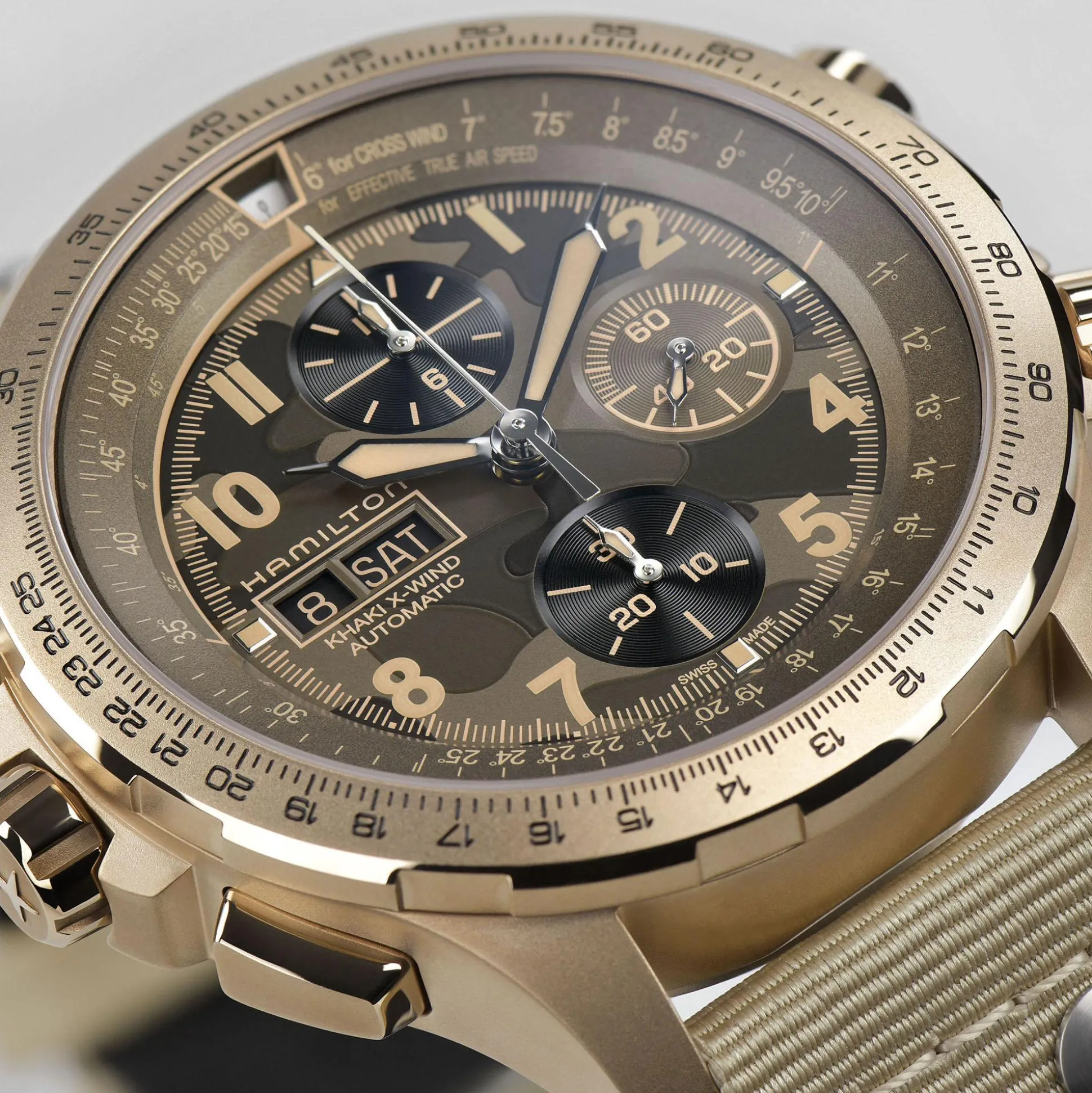 Khaki Aviation X-Wind Auto Chrono