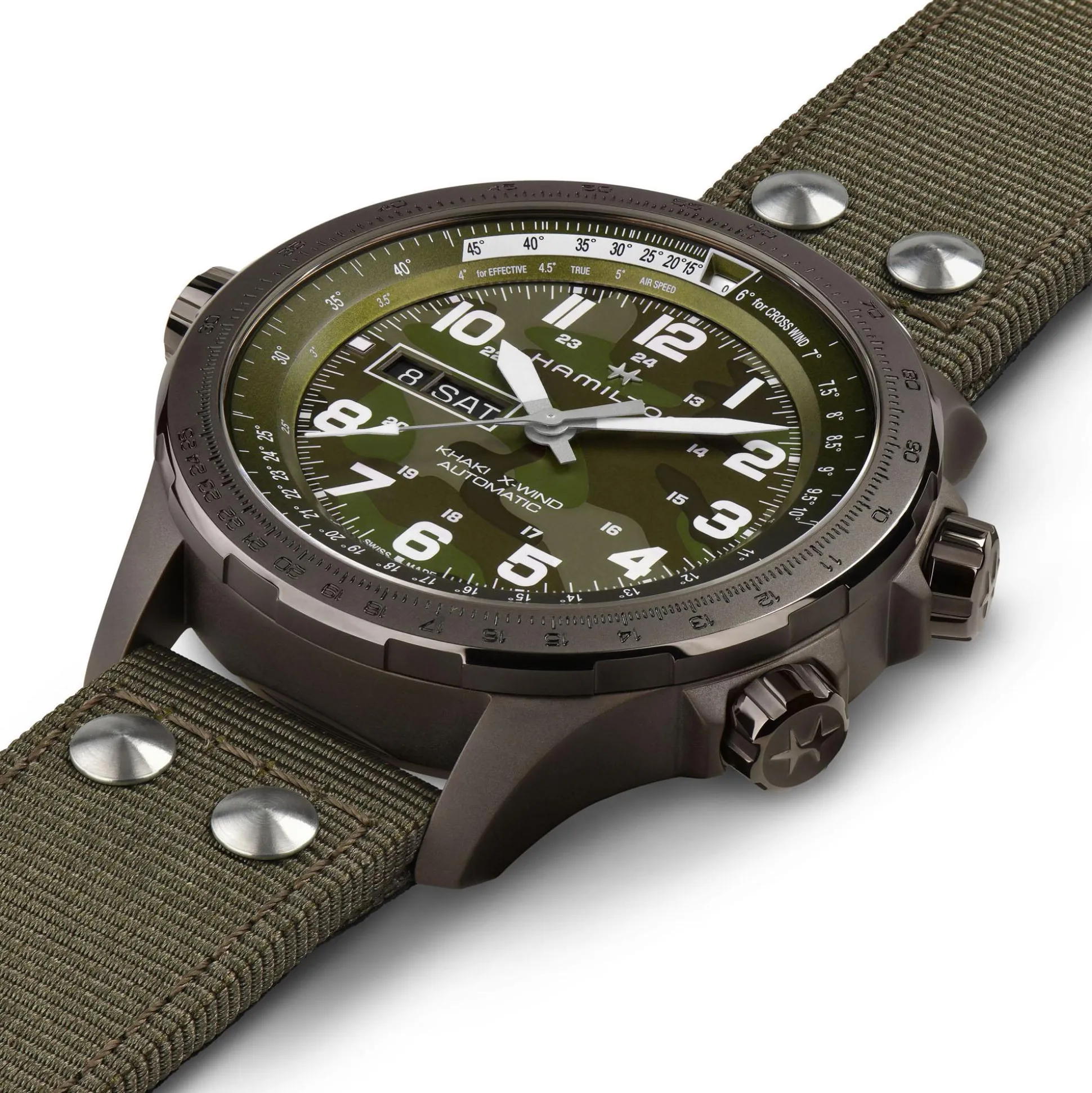 Khaki Aviation X-Wind Day Date Auto