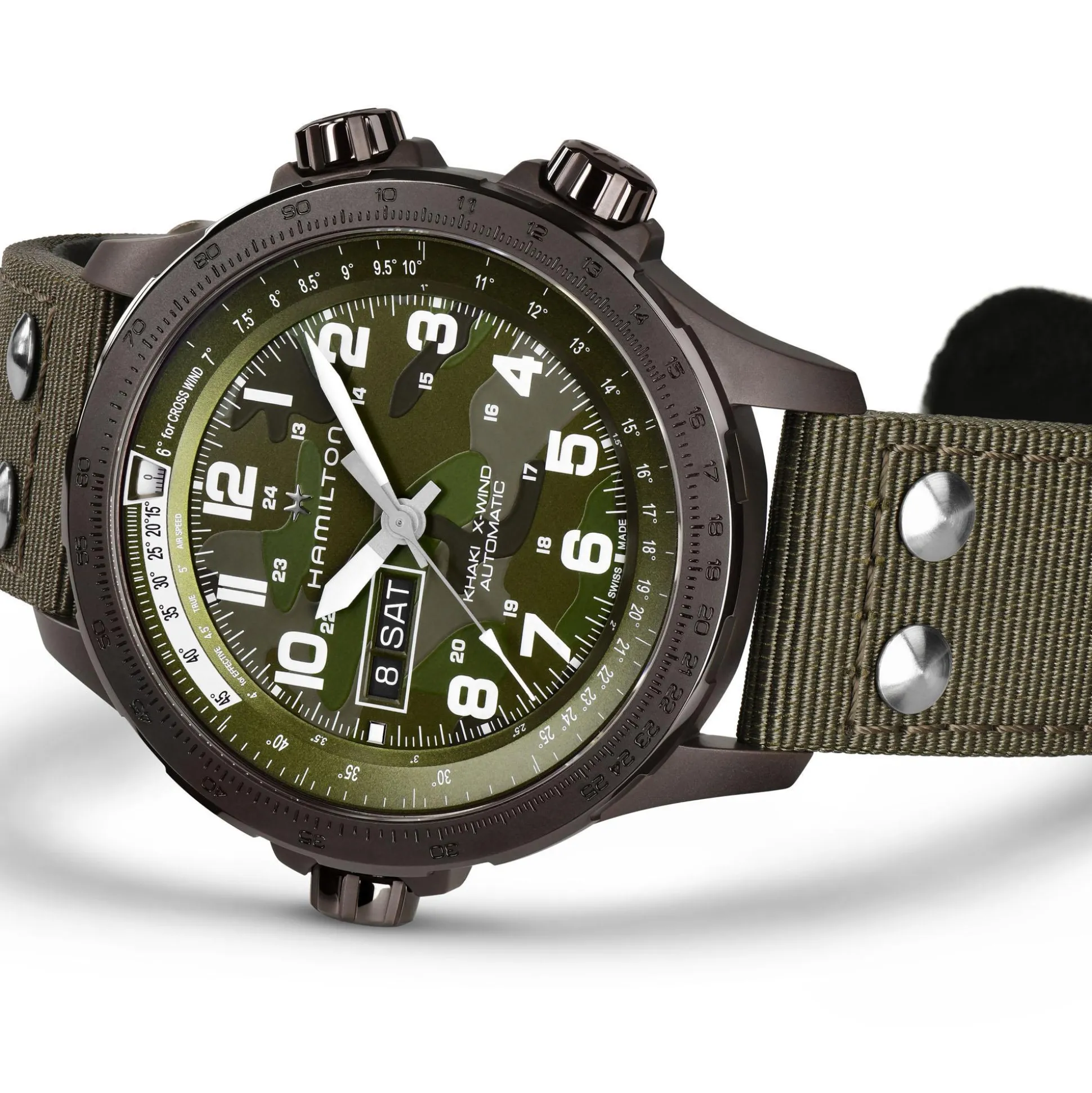 Khaki Aviation X-Wind Day Date Auto