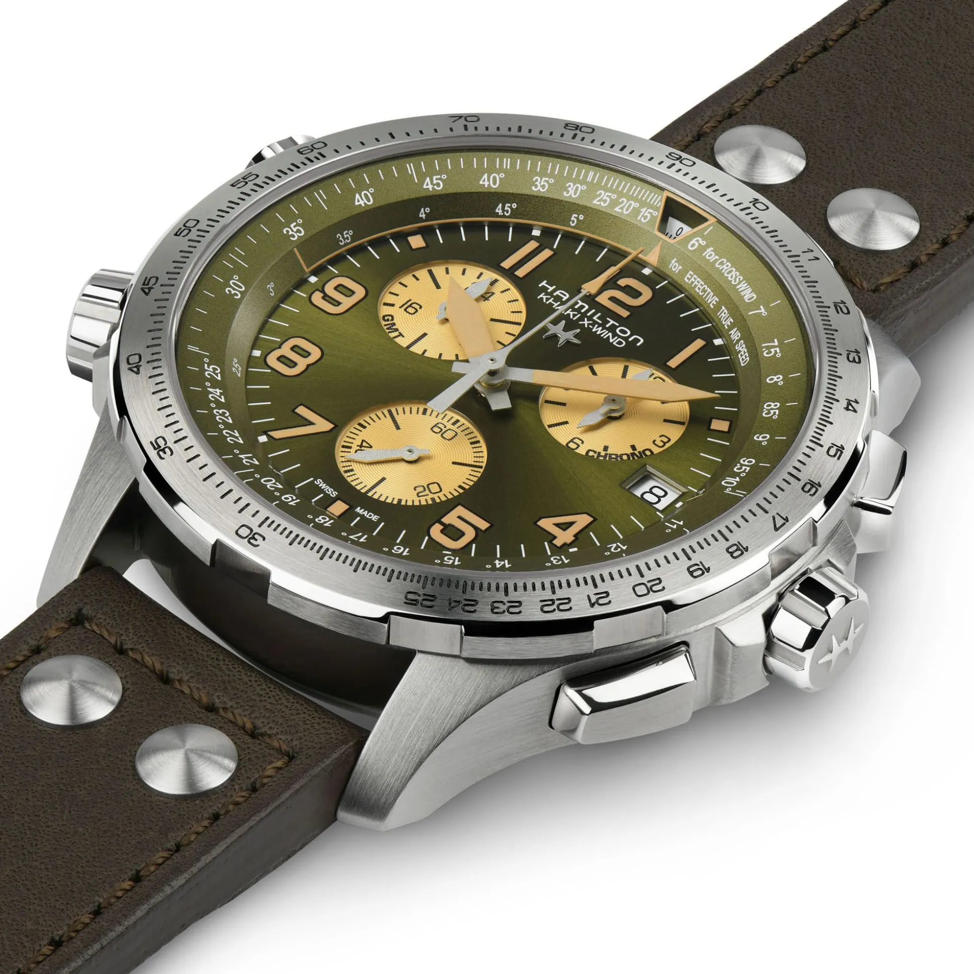 Khaki Aviation X-Wind GMT Chrono Quartz