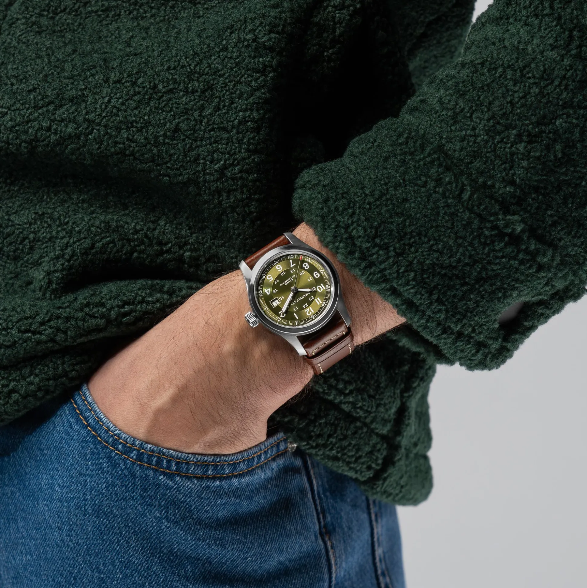 Khaki Field Auto 42mm