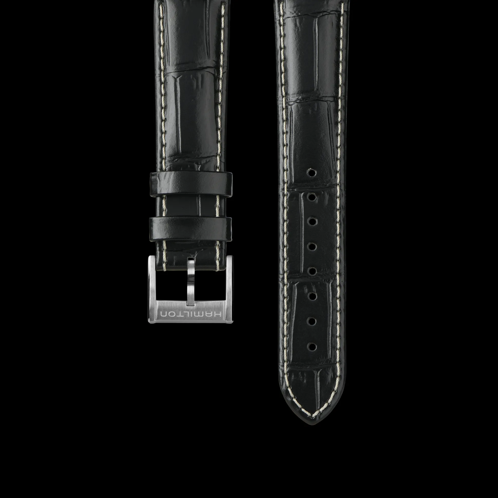Khaki Field Black Strap 20 mm