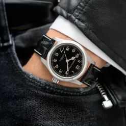 Khaki Field BLACK STRAP 22mm