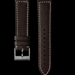 Khaki Navy BROWN STRAP 22mm