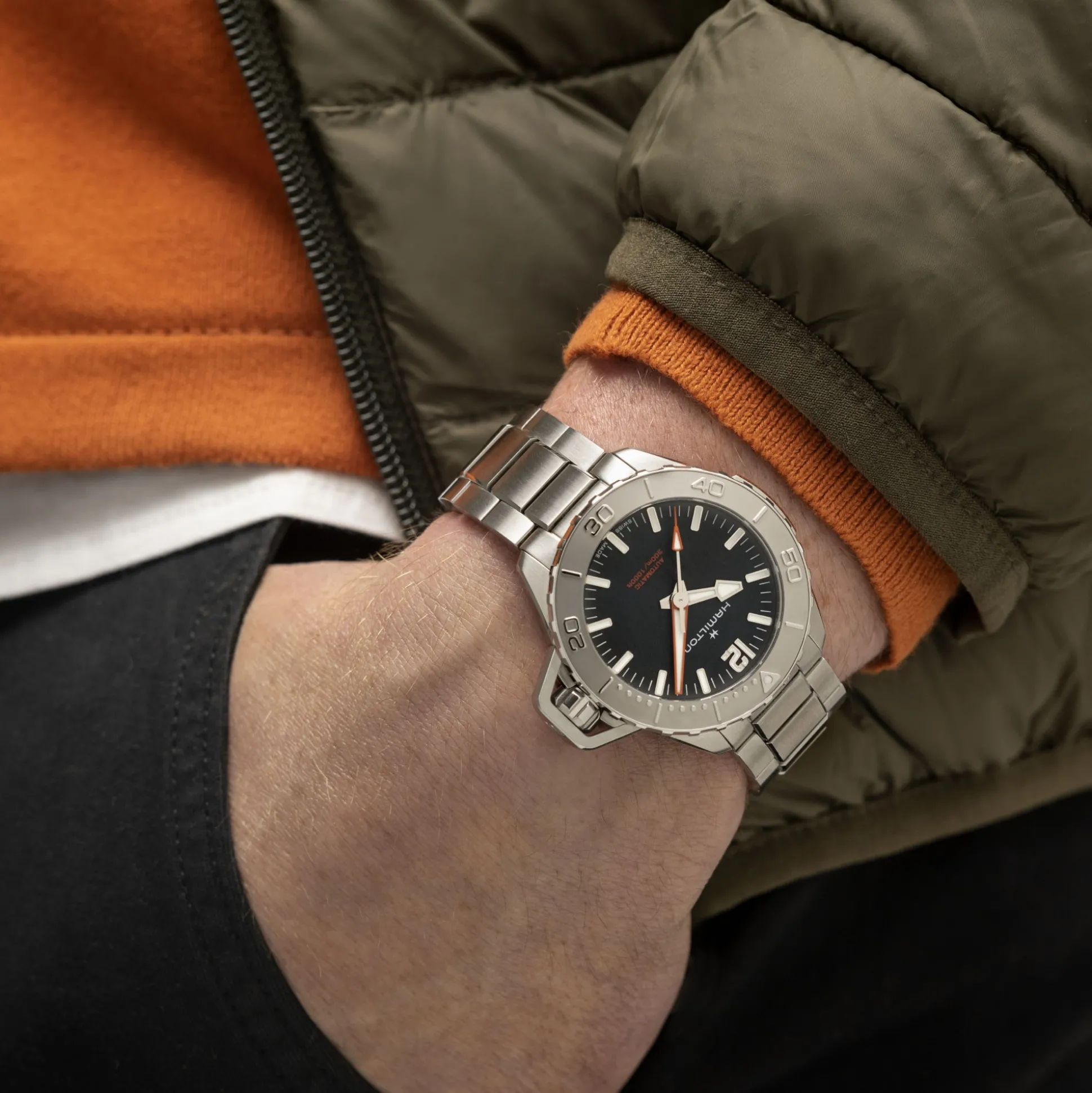Khaki Navy Frogman Auto