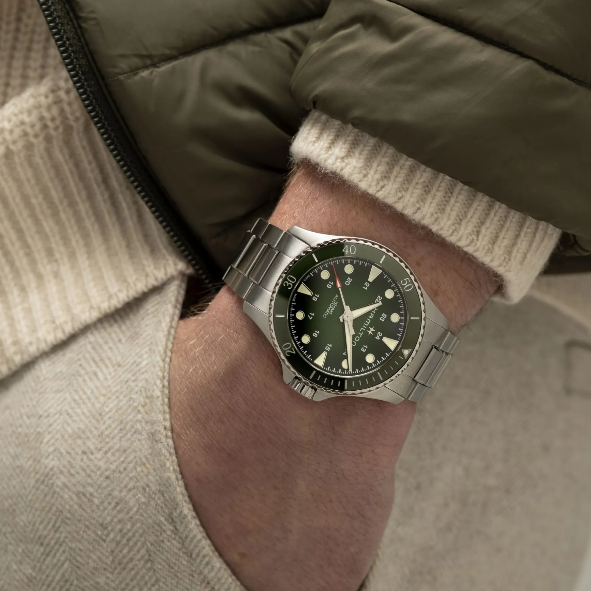 Khaki Navy Scuba Auto