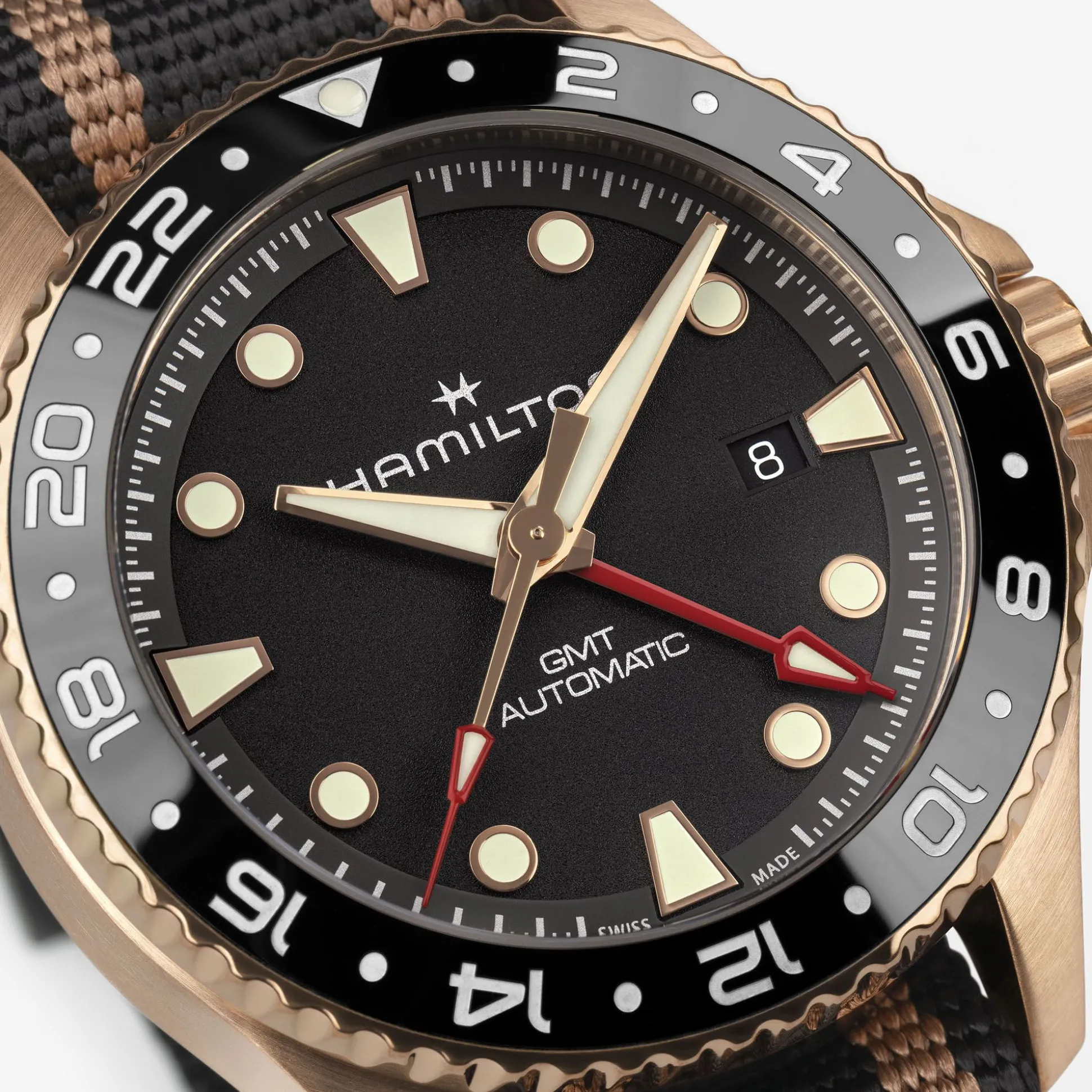 Khaki Navy Scuba Automatic GMT 43mm Bronze